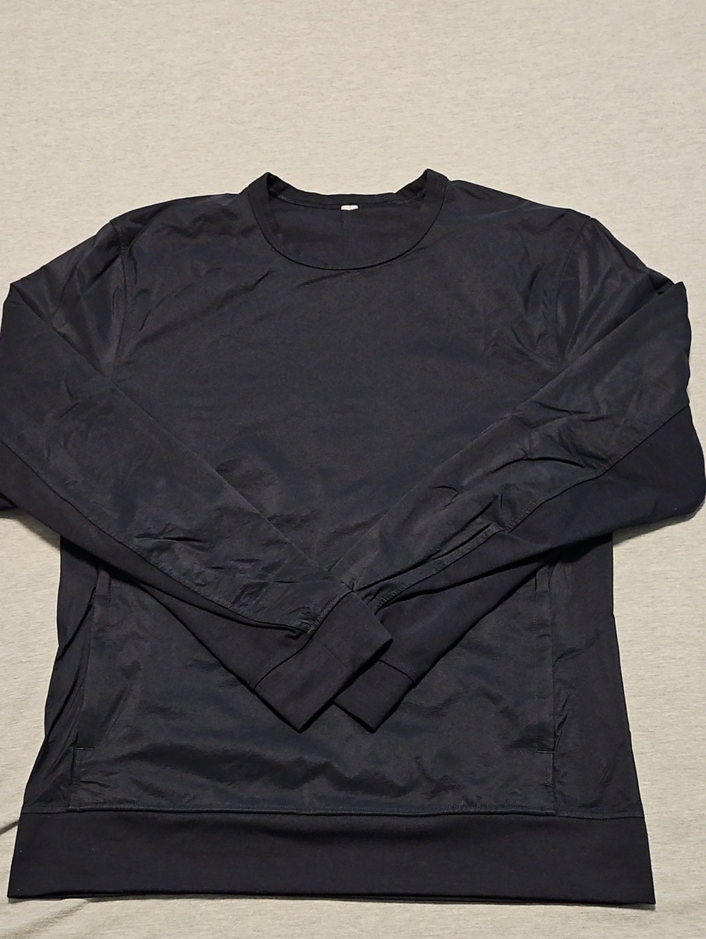 lululemon athletica Men's Dark Navy Performance Crewneck Sweatshirt